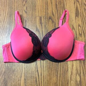 Cacique Pink and Black Bra size 44C